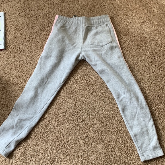 Steady Hands Clothing Gray/Pink Stripe Sweats - Picture 3 of 3